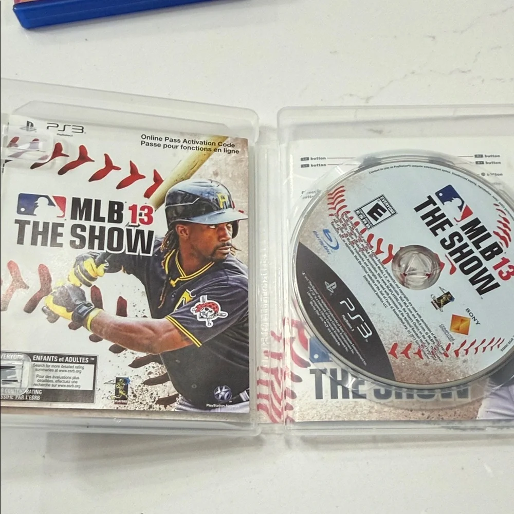 Sony MLB 13 The Show PS3 Game with Red and Black Cover